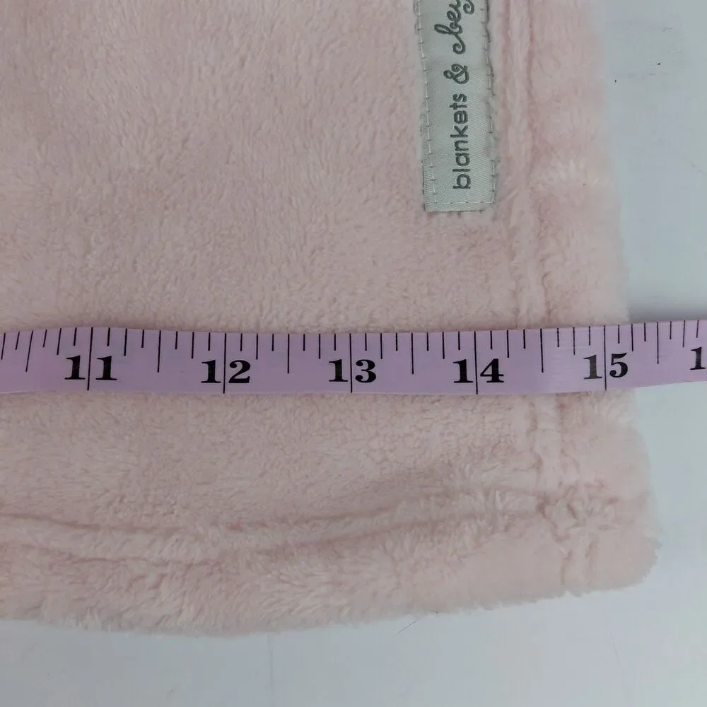 Blankets & Beyond Pink Bunny Rabbit Lovey Security Blanket Plush 14